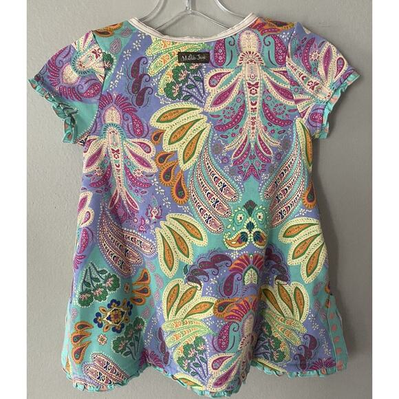 Matilda Jane Girls Floral Print Paisley Dress Colorful Artsy Size 4 Bohemian - Picture 2 of 7